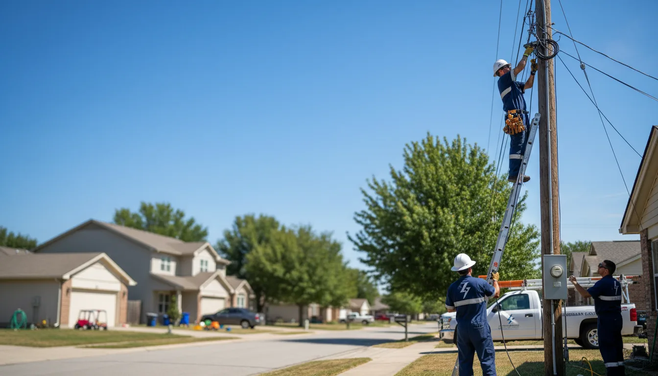 Residential electrician providing installation services in Imperial, TX